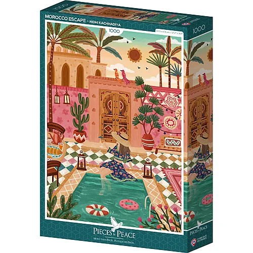 Pieces & Peace Puzzle Nidhi Kachhadiya Flucht nach Marokko (1000Teile)