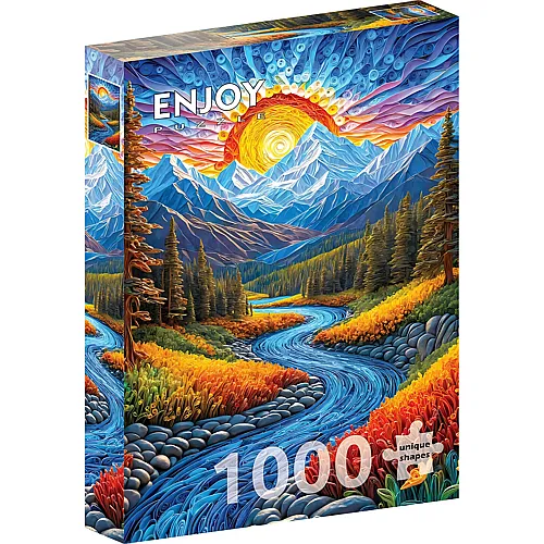 Enjoy Puzzle Landschaft im Sonnenaufgang - 1000 Teile