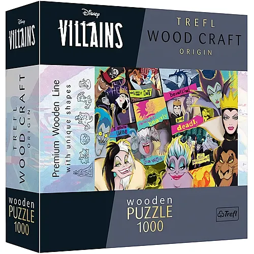 Wood Craft Disney Villains - 1000 Teile