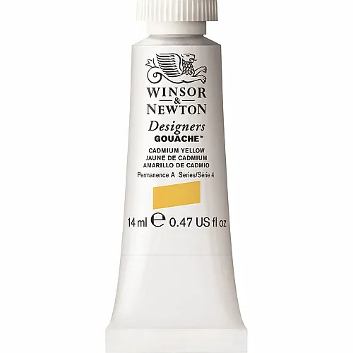 Winsor & Newton W&n Designers Gouache 14ml Tube Kadmiumgelb