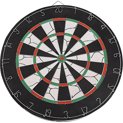SportX Dartscheibe beflockt mit 6 Darts