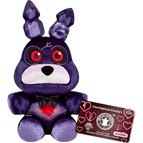 Funko Pop! Plush FNAF Five Nights at Freddy's - Blkheart Bonnie The Rabbit - 18 cm