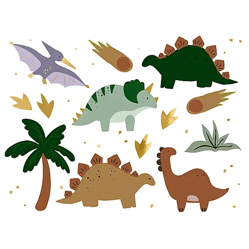 Partydeco Tattoos Dinosaurier