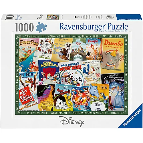 Disney Vintage Movie Poster - 1000 pieces