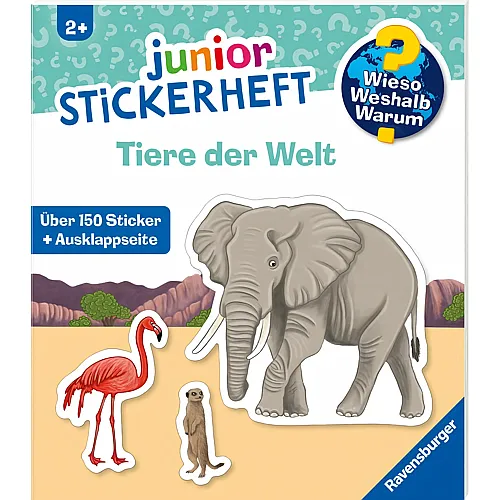 Junior Stickerheft Tiere der Welt