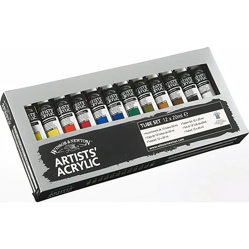 Winsor & Newton W&n Prof. Acrylfarbe Tuben Set 12 X 20 ML