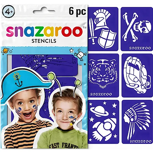 Snazaroo 6 Schminkschablonen Jungen