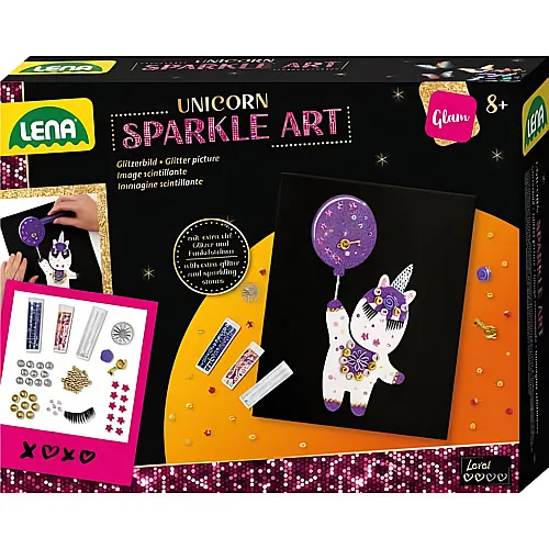 Sparkle Art Einhorn Glitzerbild