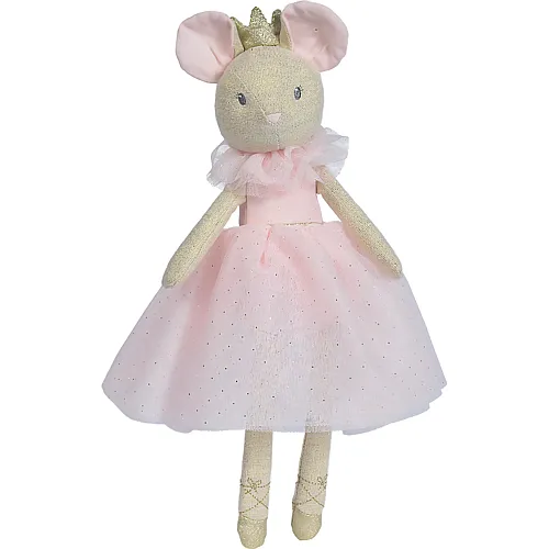 Maus im Ballerinakleid Pink - 33 cm