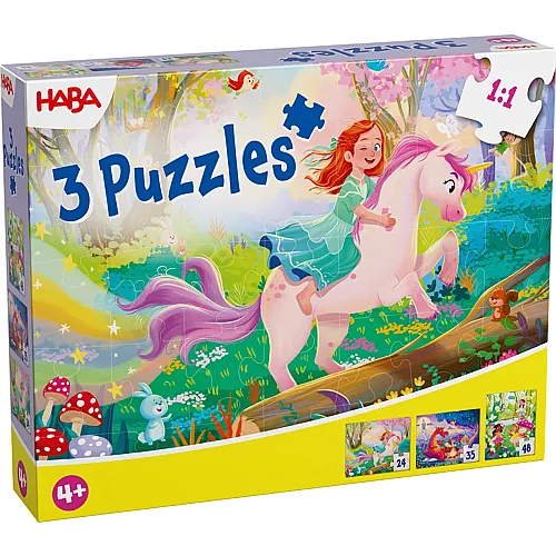 HABA Puzzle 3in1 Zaubertr�ume - 24 Teile