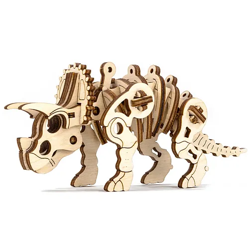 Wooden City Holzmodel 3D Triceratops Jurassic Series, 40 Teile, ohne Kleber, Sperrholz, ab 8 Jahren