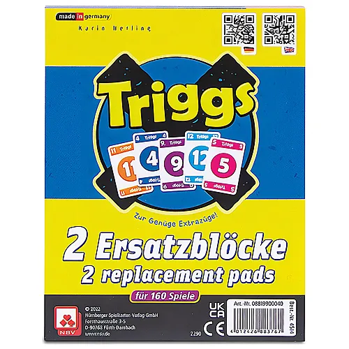 Triggs - Zusatzblcke 2x80 Blatt