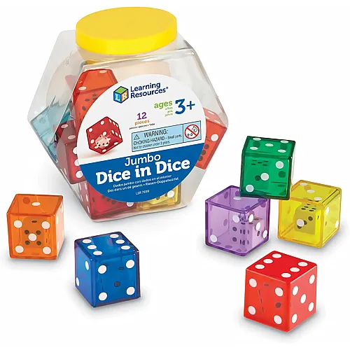 Riesen-Doppelw�rfel-Set 12Teile