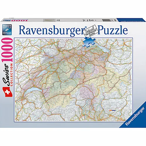 Ravensburger Puzzle Swiss Collection Schweizerkarte (1000Teile)