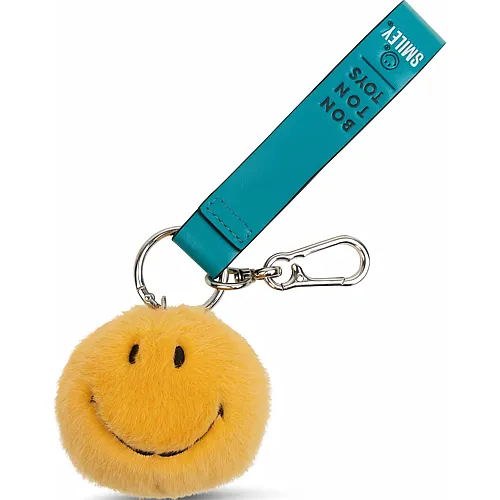 Bon Ton Toys Smiley ECO Fuzzy gelb 7cm Schl�sselanh�nger / Bag Charm