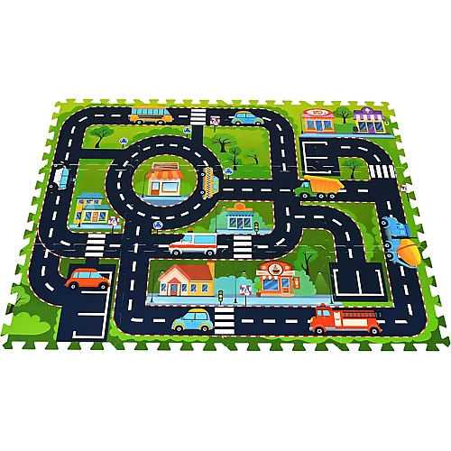 Knorrtoys Puzzlematte Strasse - 12 Teile