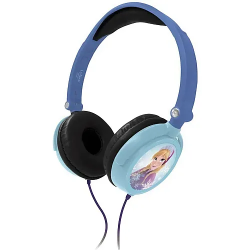 Stereo headphones, foldable, wired, with child-safe volume
