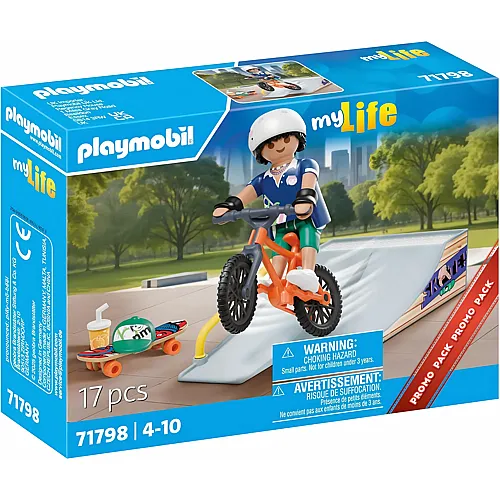 PLAYMOBIL My Life Skateboard mit Rampe 71798