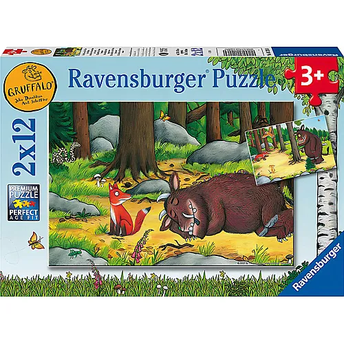 Ravensburger Puzzle Der Grffelo Grffalo und Tiere des Waldes (2x12)