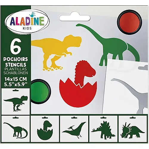 Aladine Schablonen Dinosaurier