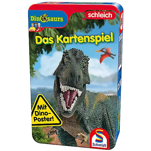 Schmidt Spiele Dinosaurs, Das Kartenspiel (Metalldose)