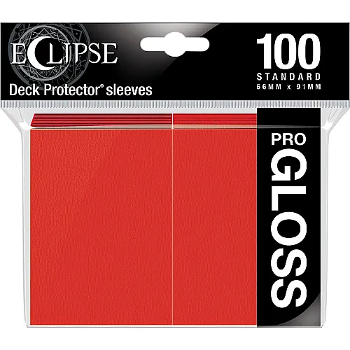 Ultra Pro Eclipse Gloss Deck Protector Standard Rot (100Teile)