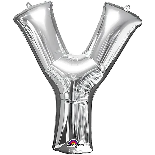 Amscan Buchstaben Silber Folienballon Buchstabe Y Silber (93cm)