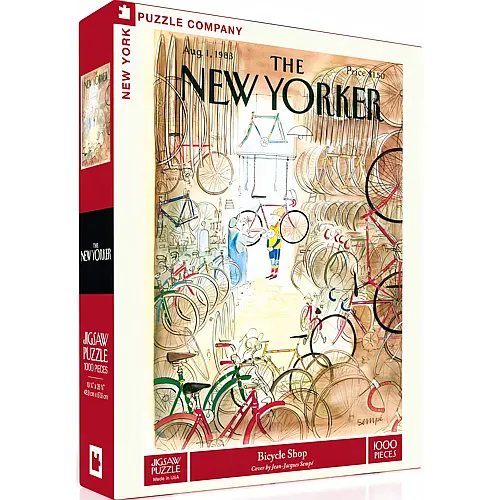 New York Puzzle Company The New Yorker - Bicycle Shop - 1000 Teile