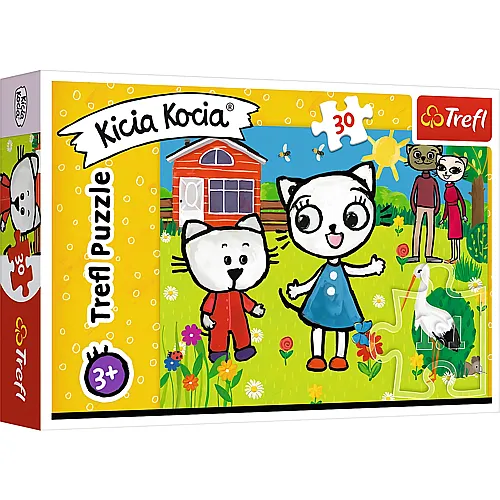 Trefl Puzzle Kicia Kocia The Adventures of Kitty Feline - 30 Teile