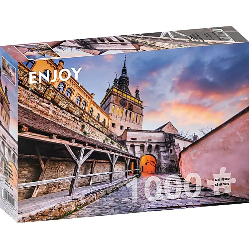 Enjoy Puzzle Turnul cu ceas, Sighisoara - 1000 Teile