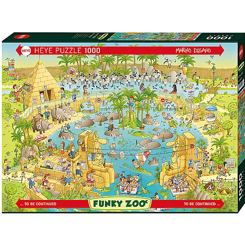 HEYE Puzzle Funky Zoo Nile Habitat (1000Teile)