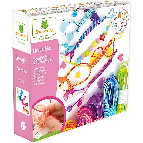 Sycomore Lovely Box PM 5 Techniques Scoubidou (fr-de-it)