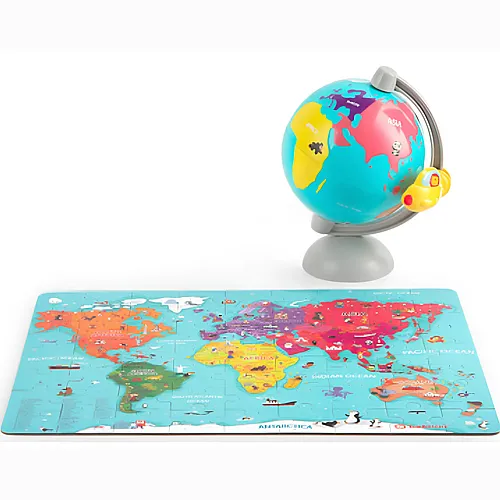Puzzle Weltkarte in Globus 64Teile