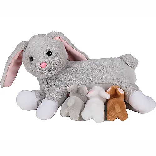Mamanimals Mama Hase & Babys - 25 cm