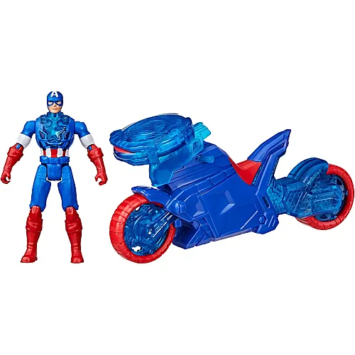 Hasbro Avengers Captain America Bike mit Schild-Abschuss (10cm)