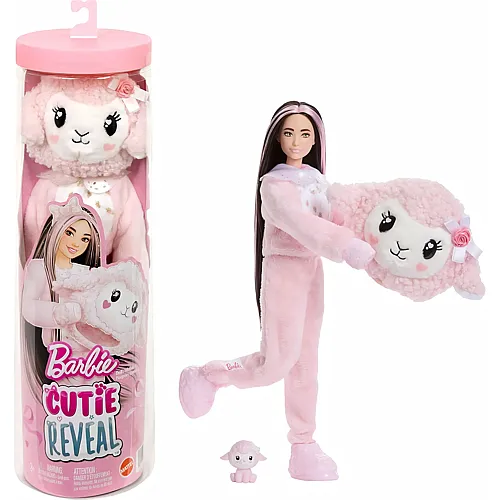Barbie Cutie Reveal Lamm der Cuddly-Reihe mit 10 �berraschungen