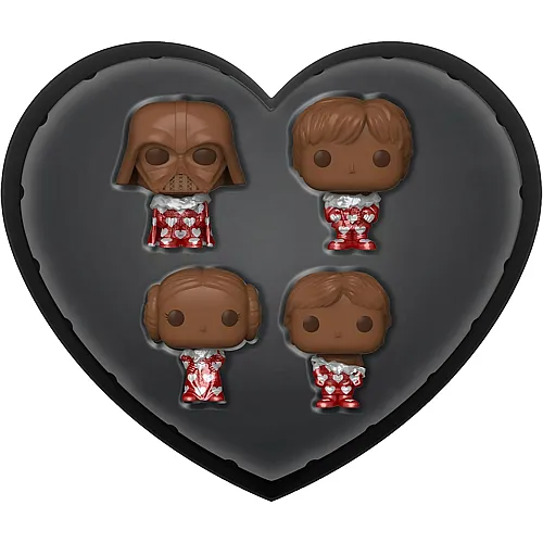 Funko Pocket POP! Star Wars Valentines Box 4 Packung - Darth Vader - (Choc) - Schl�sselanh�nger - Vinyl-Minifigur Zum