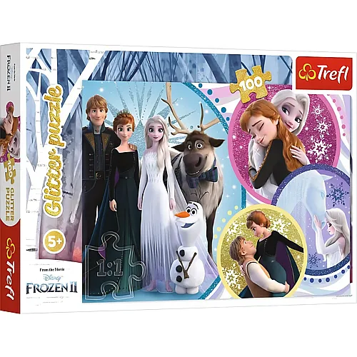 Trefl Disney Frozen Glitzer Puzzle 100T