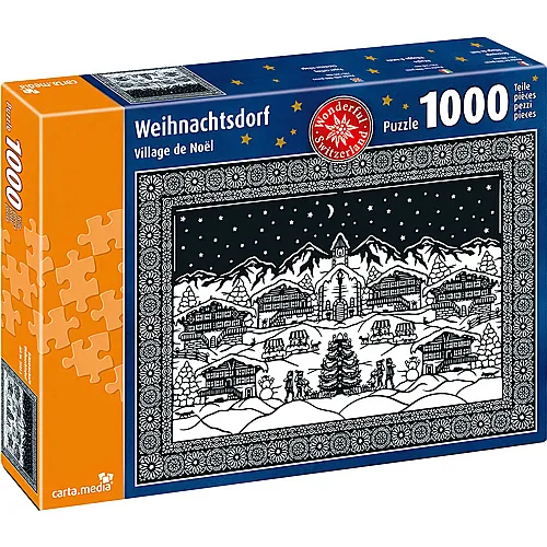 carta media Puzzle Scherenschnitt Weihnachten (1000Teile)