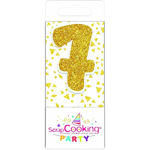 ScrapCooking Mini Kerze 7 Gold