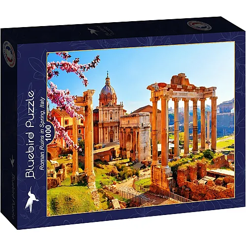 Bluebird Puzzle Roman Ruins in Spring, Italy - 1000 Teile