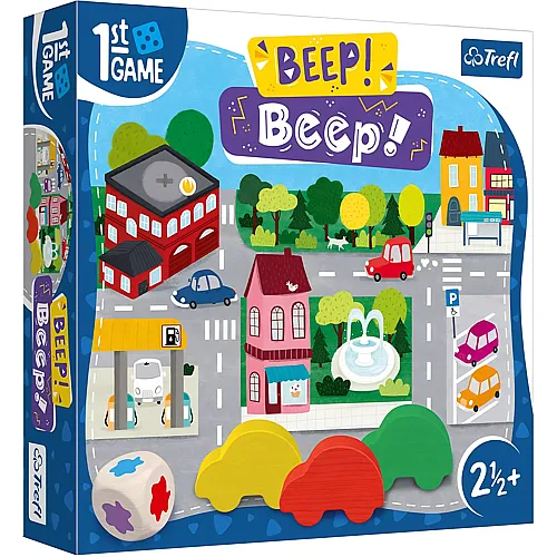 Trefl Spiele Erstes Brettspiel - Beep! Beep!