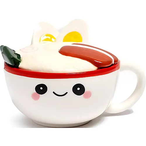 Puckator Keramiktasse mit Deckel Foodiemals Nori the Ramen