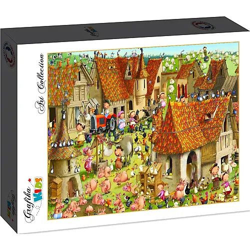 Grafika Puzzle Art Collection Fran�ois Ruyer Grafika Kids Bauernhof - 12 Teile