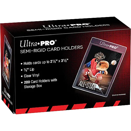 Ultra Pro Semi-Rigid 1/2 Lip Sleeves mit Box (200)