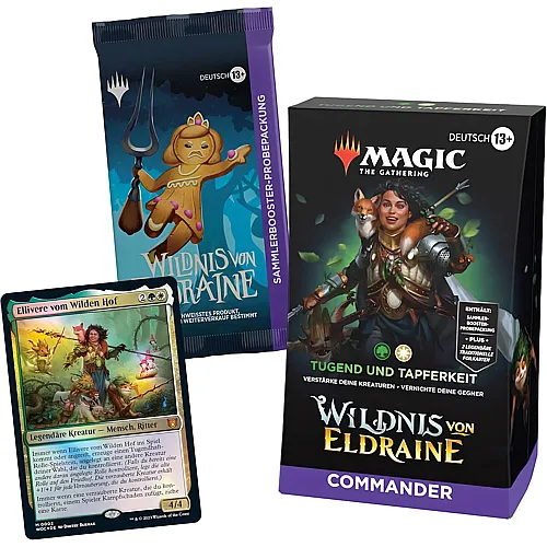 Magic The Gathering Wildnis von Eldraine Commander-Deck - Tugend und Tapferkeit - Deutsch
