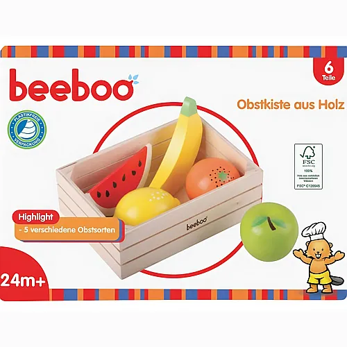 beeboo Obst in Holzkiste (6Teile)