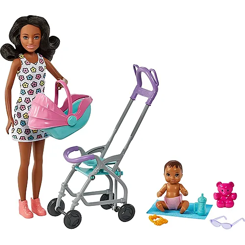Barbie Skipper Babysitters Inc. Skipper-Puppe mit Kinderwagen