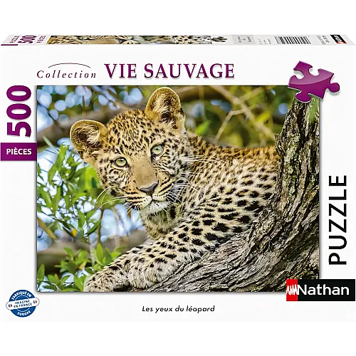 Nathan Puzzle Collection Vie Sauvage Durch die Augen des Leoparden (500Teile)