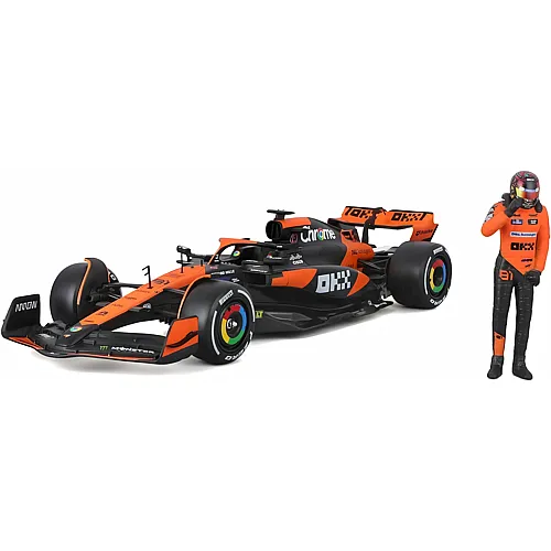 McLaren F1 MCL38 2024 mit Figur Piastri